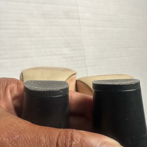 SALE till 9am! J. Crew Etta Cream and black Cap toe high heels size 8 - Picture 7 of 11